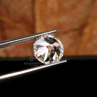 Best lab grown diamond in 2.28 carat round Old European cut shape.