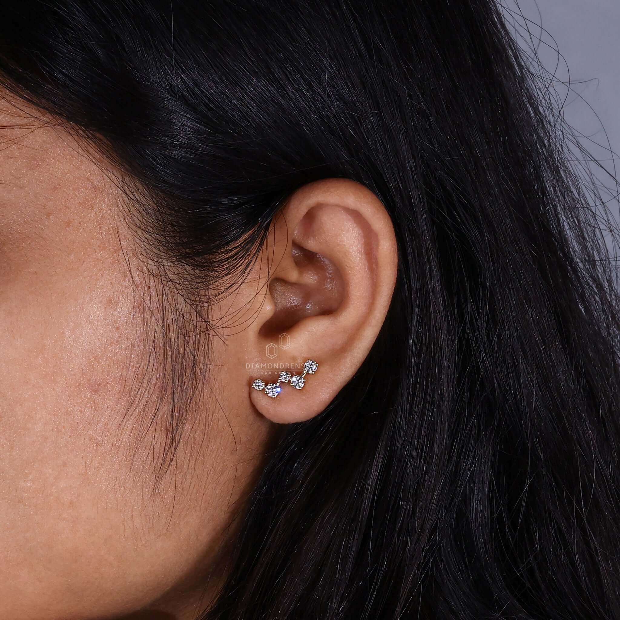 certified diamond earrings