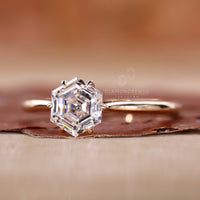 Solitaire Ring showcasing a stunning, high-quality diamond.
