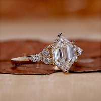 Hexagon Diamond Ring A Geometric Brilliance