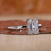 Hidden Halo Engagement Ring with a modern and elegant design.
