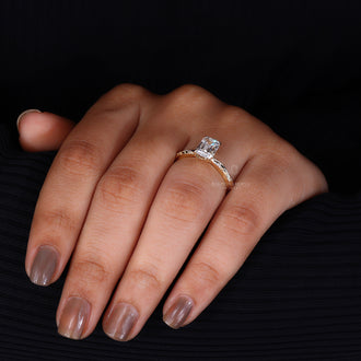 Tapered Shank Engagement Ring for a refined and modern look.
