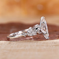 Round Diamond Ring with brilliant, clear diamond brilliance.
