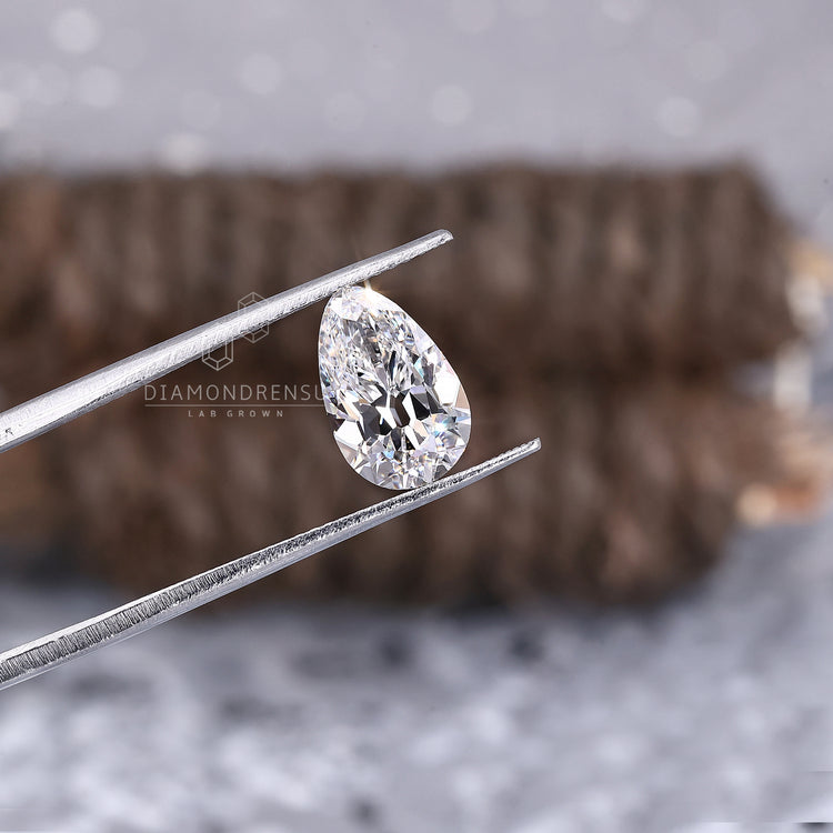 Pear Old European Cut Diamond