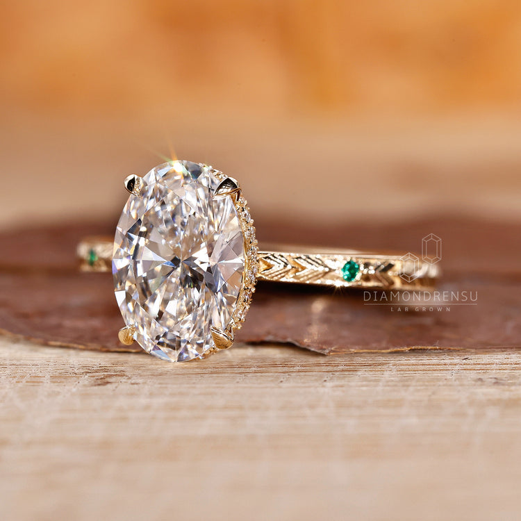 Beautiful yellow gold ring with a warm, radiant glow.
