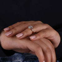 lab created diamond ring