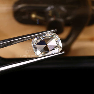 Lab grown cushion rose cut diamond from Diamondrensu.