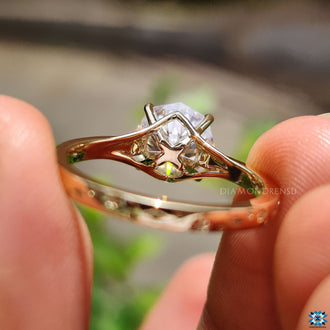You can buy a moissanite ring that suits your personal taste.
