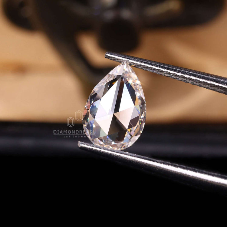 1.18 carat pear rose cut diamond for custom settings.
