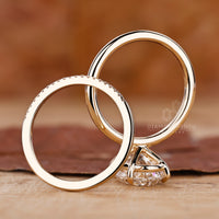 Round diamond wedding band for timeless beauty.
