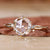 rose cut lab grown diamond ring