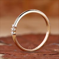 Round Cut Diamond Wedding Band crafted for elegance.