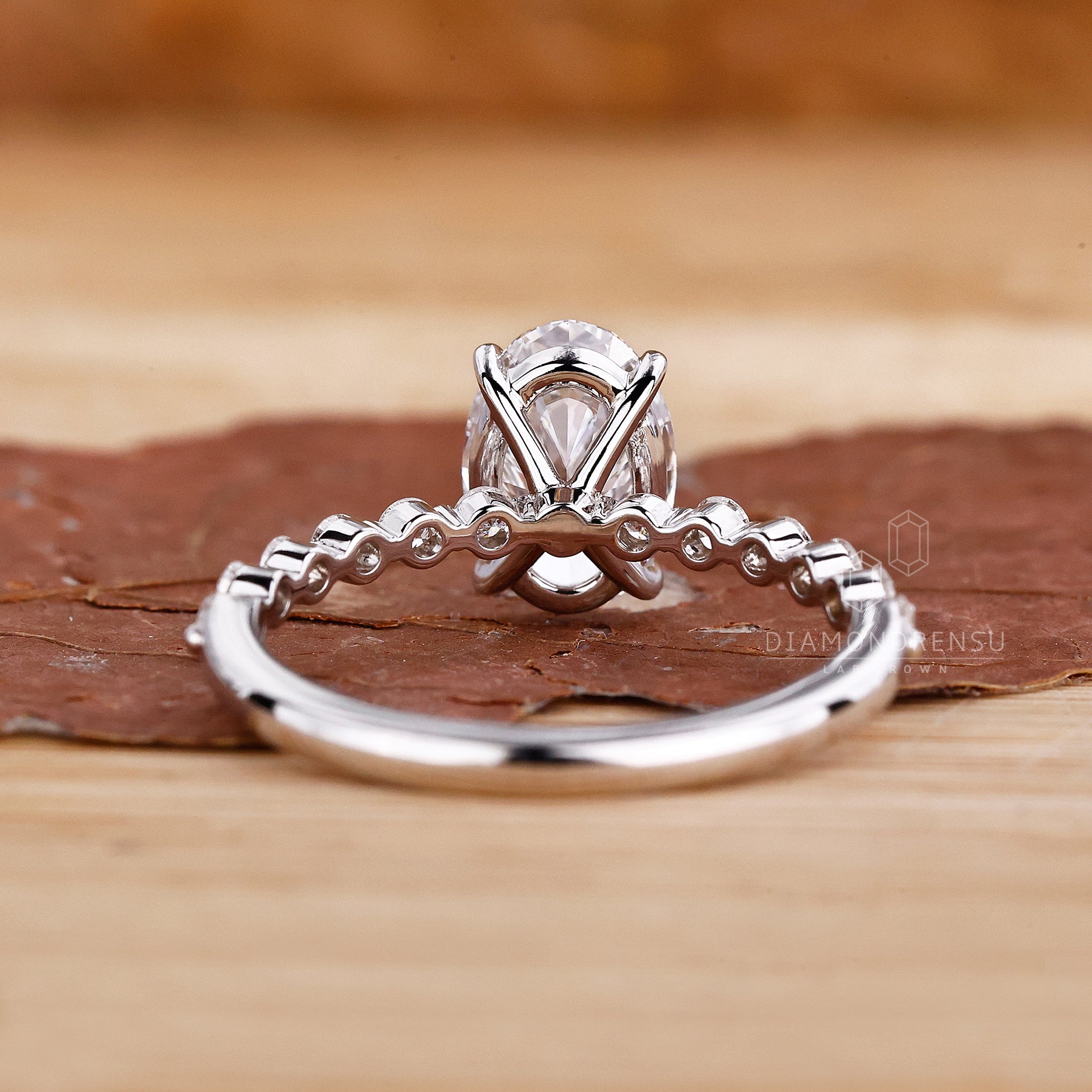 Pave Set Diamond Ring for a brilliant and modern look.