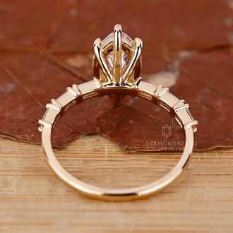 IGI Certified Marquise Cut Diamond Ring for quality.
