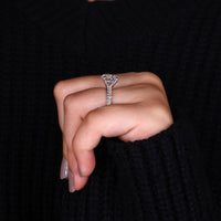 Round Diamond Engagement Ring with intricate pave details.
