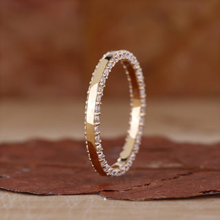 Round Diamond Eternity Band featuring elegant round diamonds.
