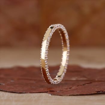 Round Diamond Eternity Band featuring elegant round diamonds.
