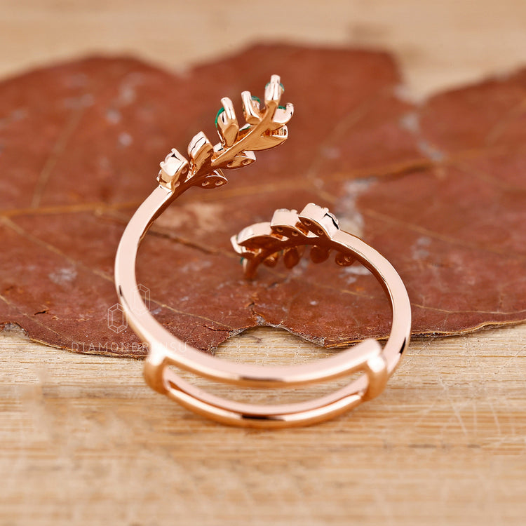 Rose Gold Wedding Band with a stunning diamond wrap band style.
