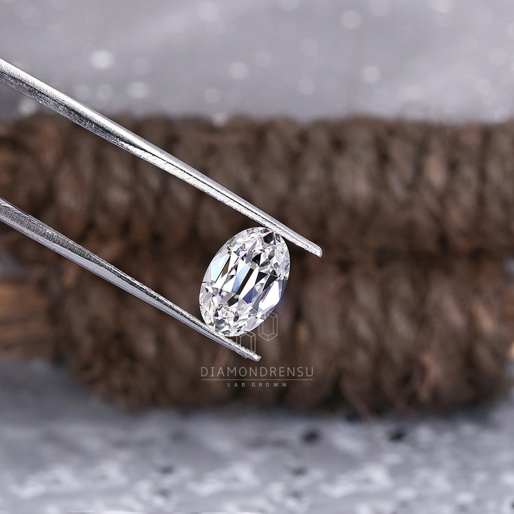 Old Mine Cut Oval Diamond