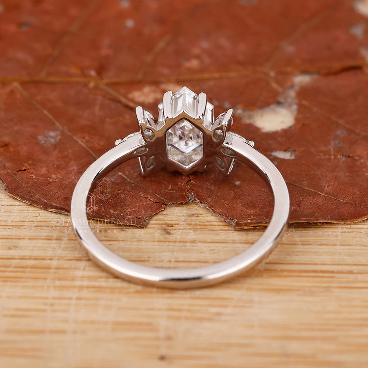 Prong Setting on a 7 Stone Diamond Ring for secure brilliance.