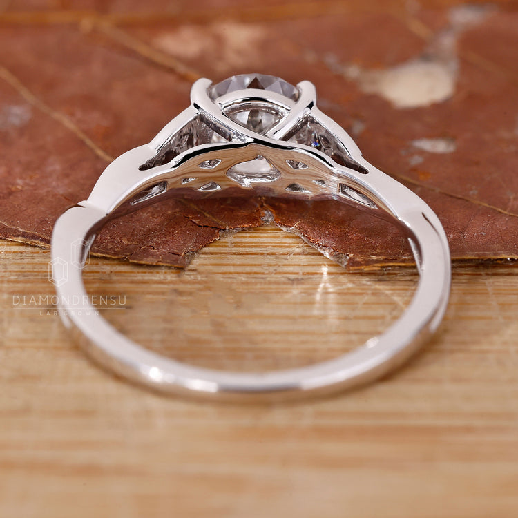 Solitaire Engagement Ring set in a secure prong setting.
