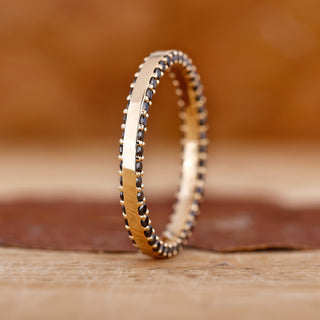 A stunning double eternity band with lab-grown diamonds.
