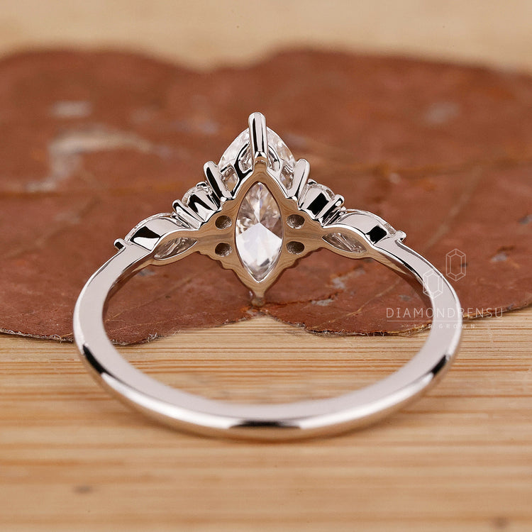 Round Diamond Ring featuring a 6 prong claw setting for security.