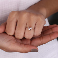 Rose Cut Solitaire Diamond Ring with timeless elegance.
