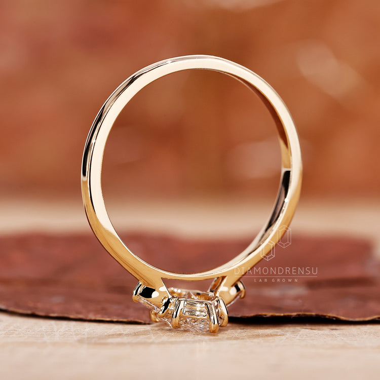 Yellow Gold Engagement Ring with a warm and luxurious finish.
