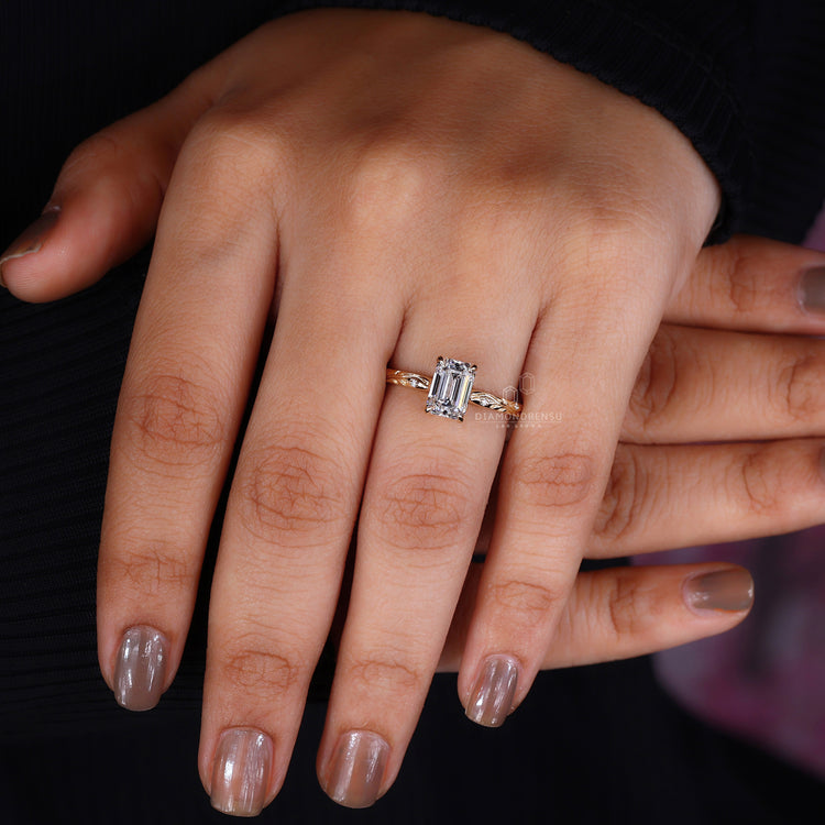 Trillion Cut Diamond Ring with a unique, bold design.
