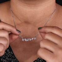 White Gold Pendant featuring a mix of various diamond cuts.