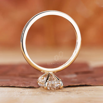 Claw Prong Ring with secure settings for enhanced brilliance.
