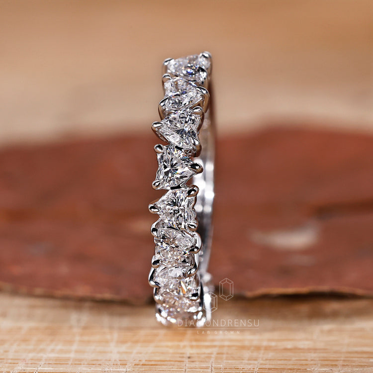 Half Eternity Diamond Wedding Band with brilliant sparkle.
