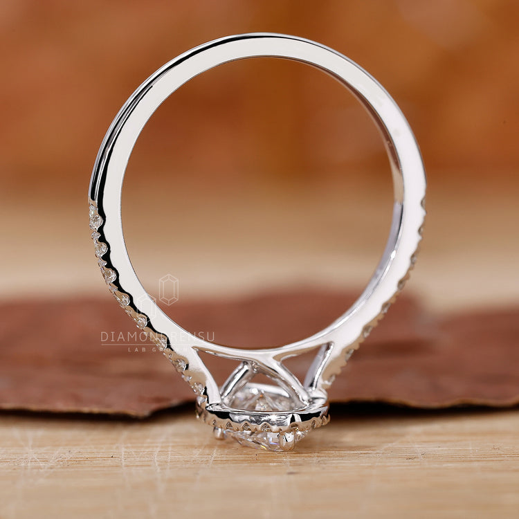 IGI certified lab grown diamond adds trust and quality to this ring.
