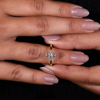 Pear Shaped Engagement Ring featuring a dazzling diamond center.