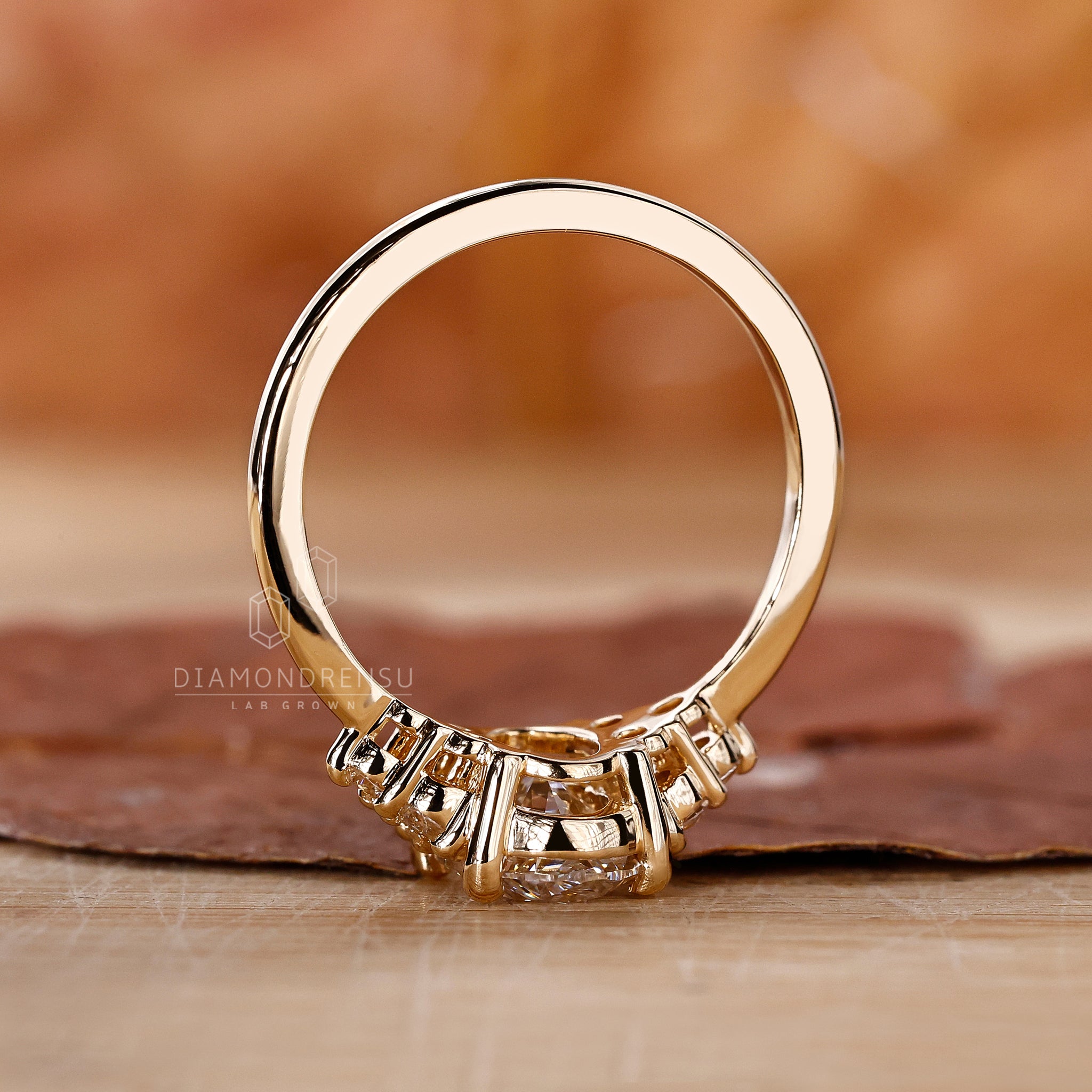 Yellow Gold Diamond Ring with a luxurious and timeless design.