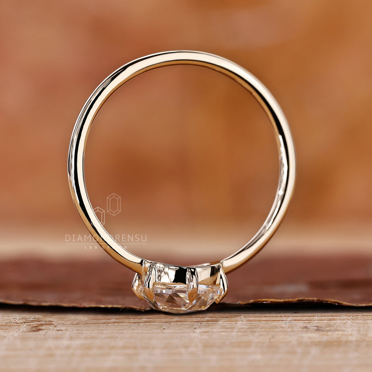 Yellow Gold Engagement Ring with a warm, luxurious finish.
