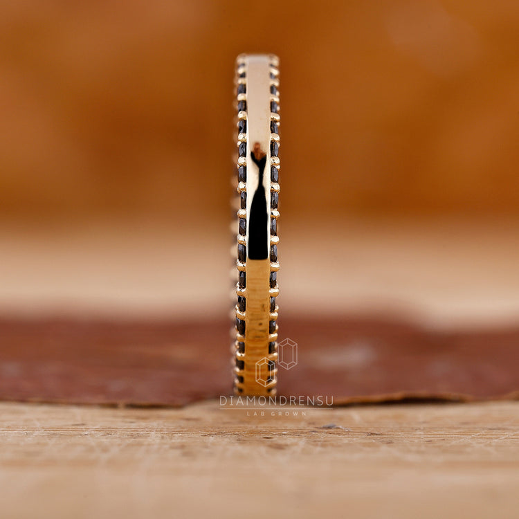 Lab-grown diamond eternity band with IGI certification.
