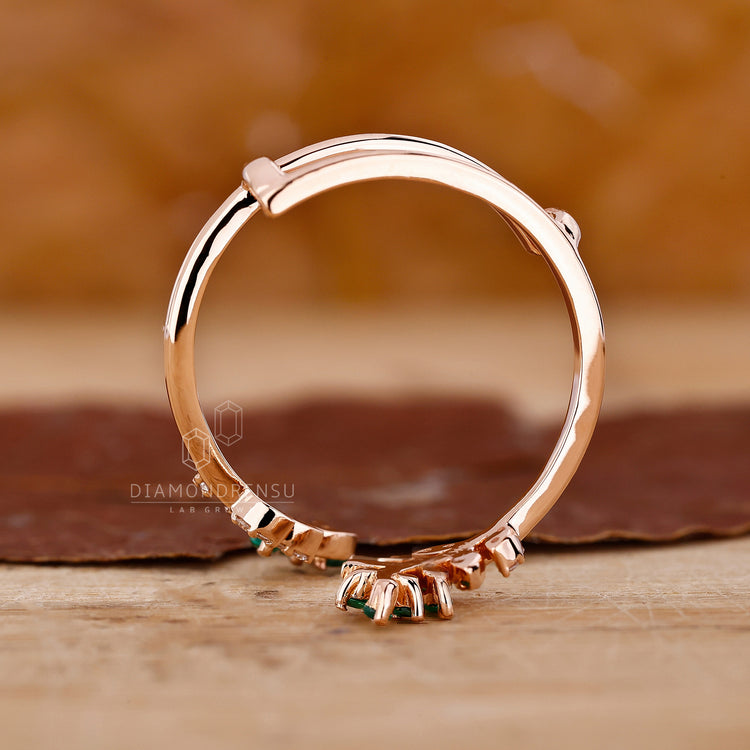 Handmade Jewelry perfect for a nature inspired wedding band.

