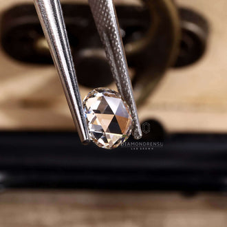 This antique style round rose cut loose diamond stone is special.
