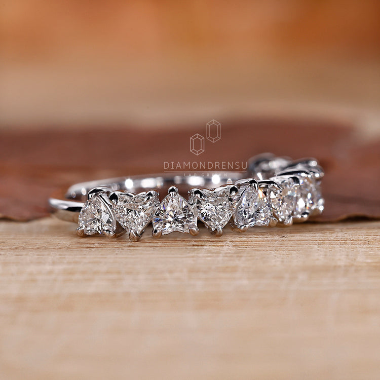 White Gold Wedding Band for Women featuring a delicate finish.
