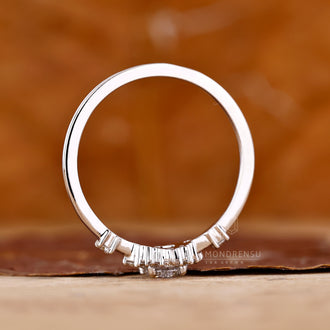 Handmade jewelry created for a diamondrensu engagement ring.
