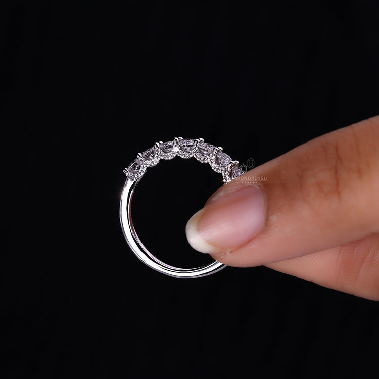 White Gold Wedding Band for timeless elegance and shine.
