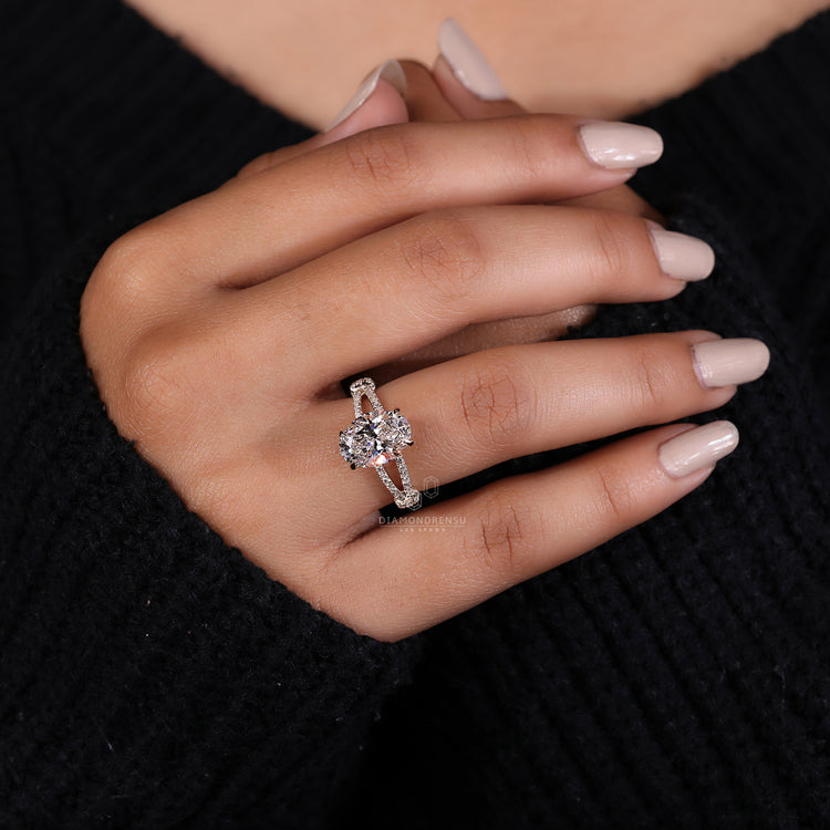 Pave Set Diamond Ring featuring a classic and timeless design.
