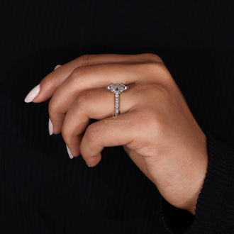Dutch Marquise Diamond Ring with exquisite detailing.