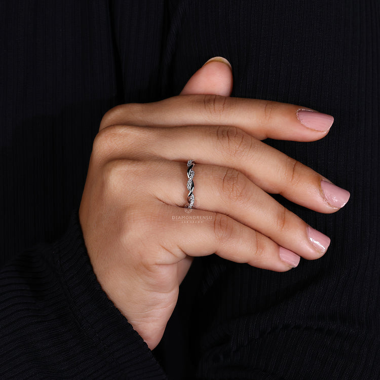 Diamond eternity band crafted for everyday wear.
