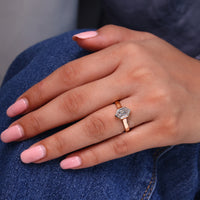 Buy diamond ring with certified Lab Grown Diamond center
