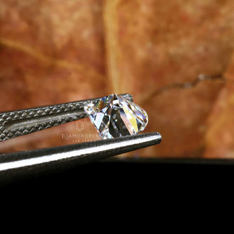 Half moon cut lab grown diamond loose stone.