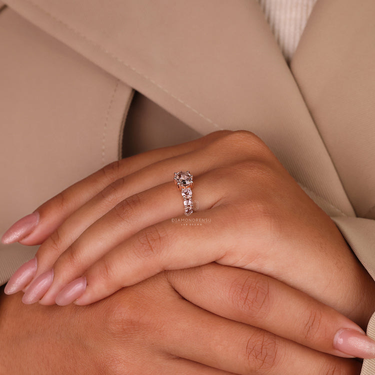 Round Rose Cut Diamond Ring for a vintage-inspired look.