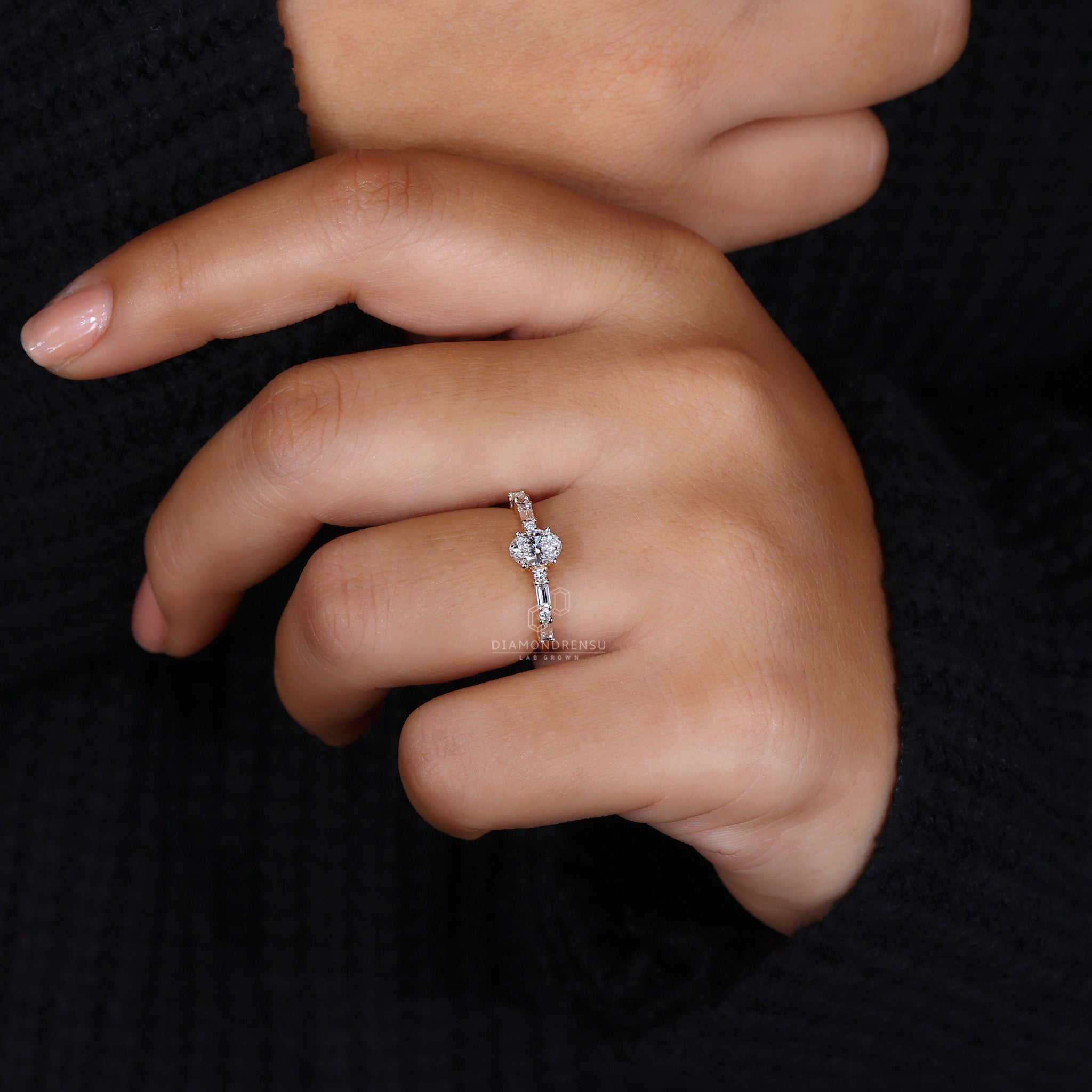 Stunning Lab Grown Diamond ring with eco-friendly and ethical appeal.
